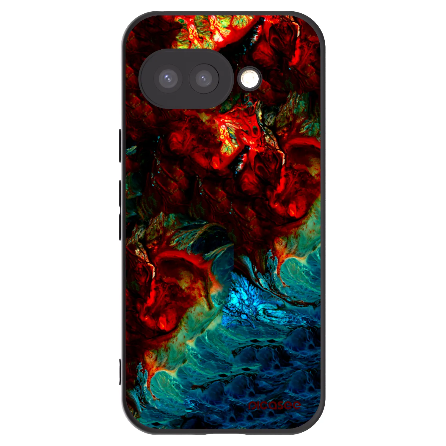 Picasee silikonski črni ovitek za Google Pixel 9a - Universe