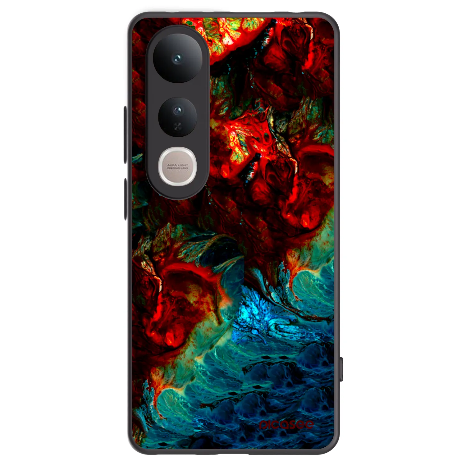 Picasee silikonski črni ovitek za Vivo V50 Lite 5G - Universe