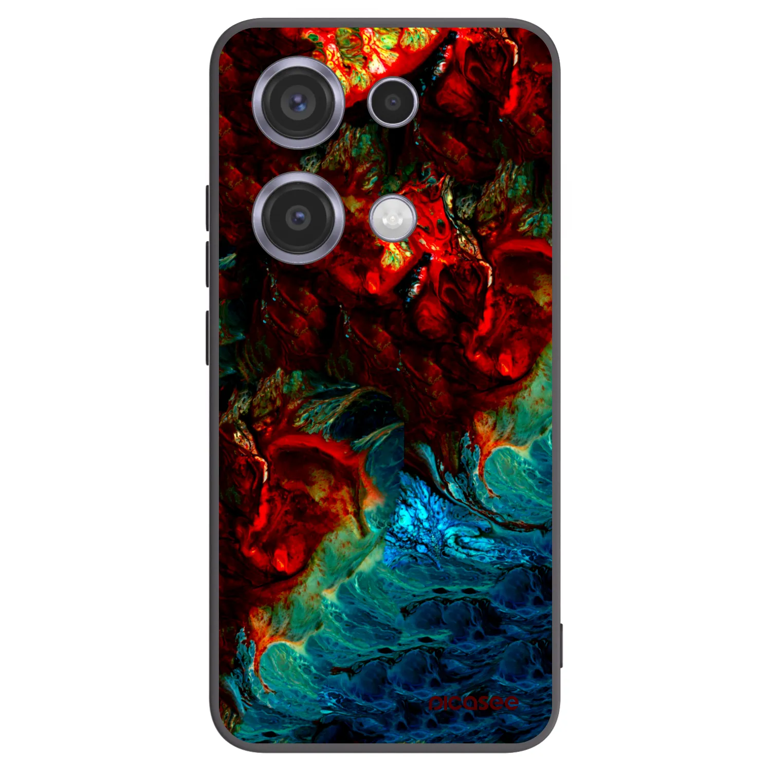Picasee silikonski črni ovitek za Xiaomi Redmi Note 14S - Universe