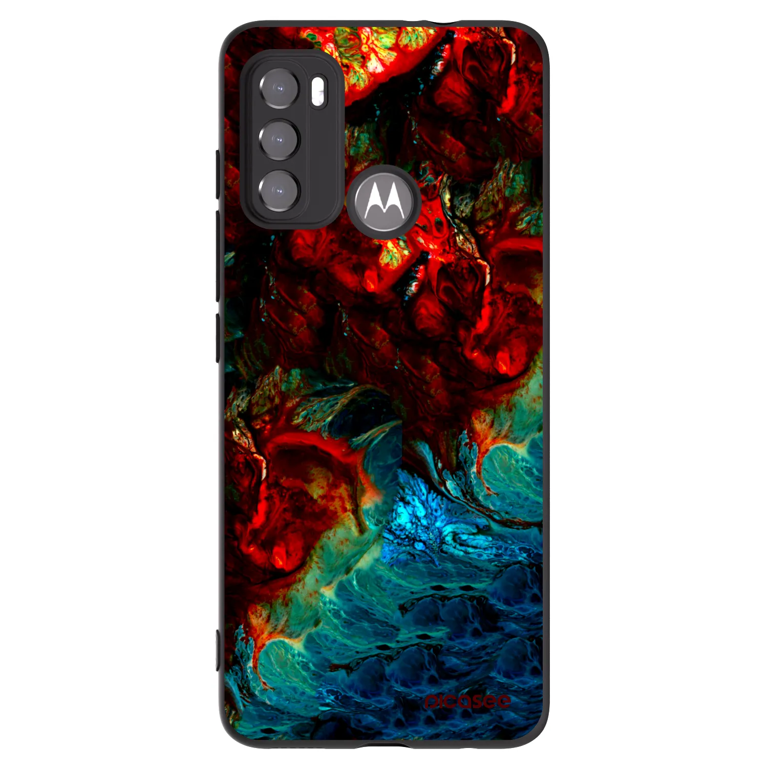 Picasee silikonski črni ovitek za Motorola Edge 60 5G - Universe