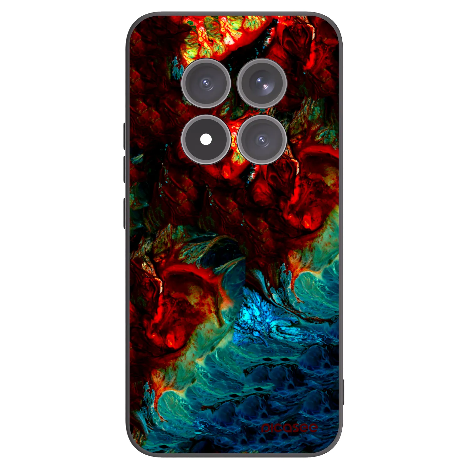 Picasee silikonski črni ovitek za Xiaomi Redmi Note 15 Pro+ - Universe
