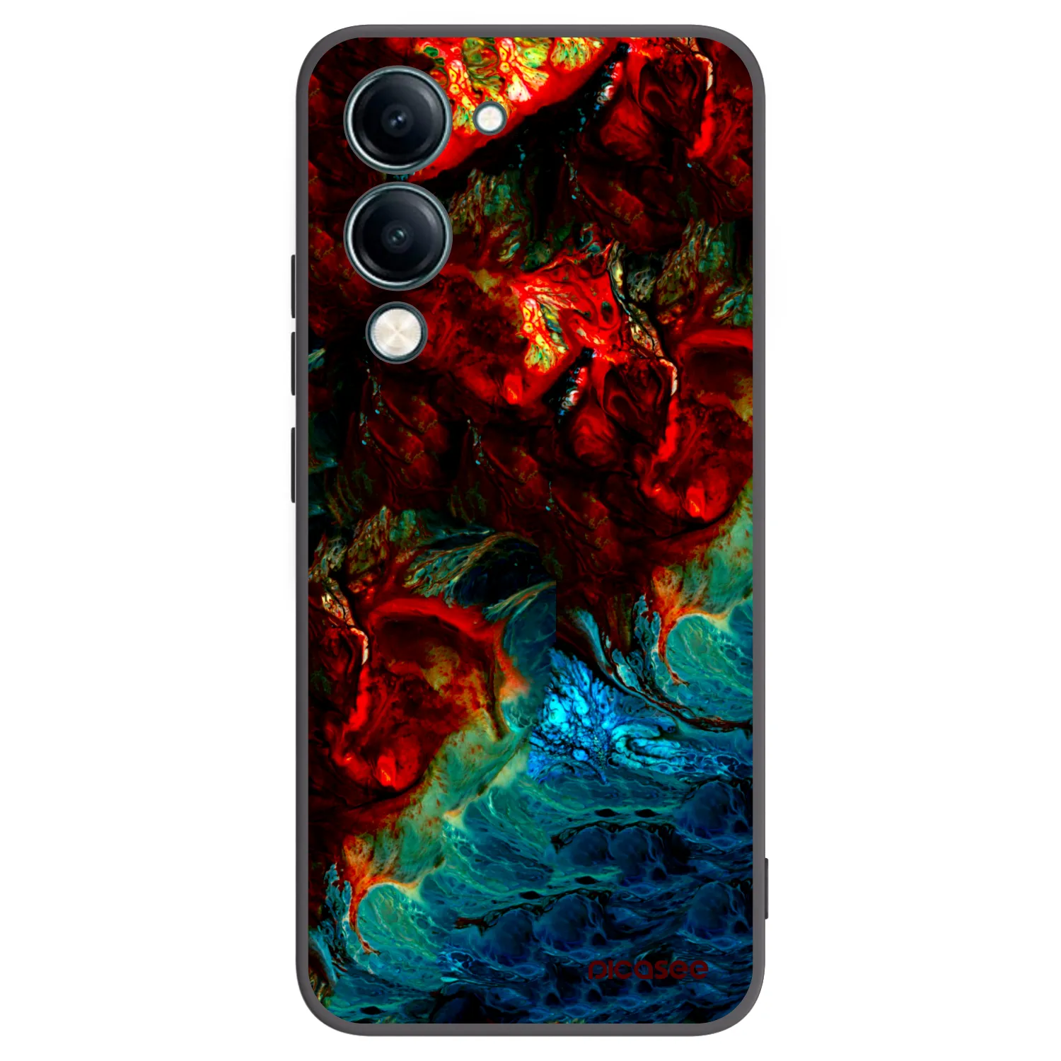 Picasee silikonski črni ovitek za Vivo Y29s 5G - Universe