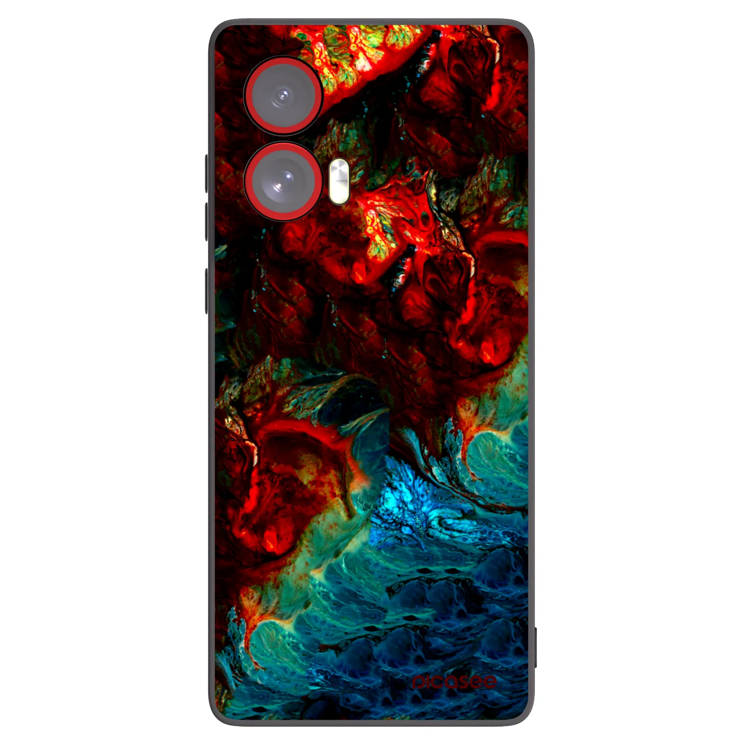 Picasee silikonski črni ovitek za Motorola Edge 50 Fusion - Universe