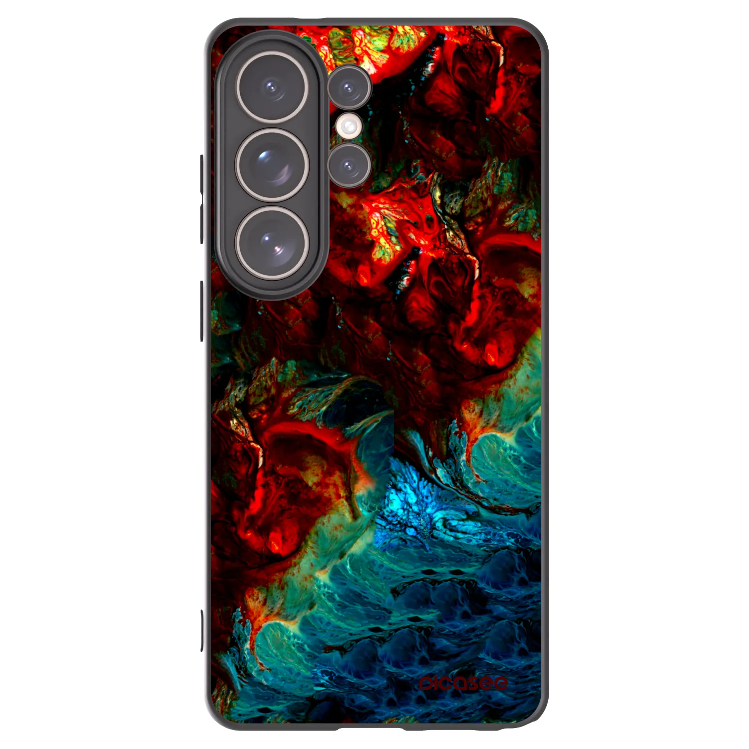 Picasee silikonski črni ovitek za Samsung Galaxy S26 Ultra - Universe