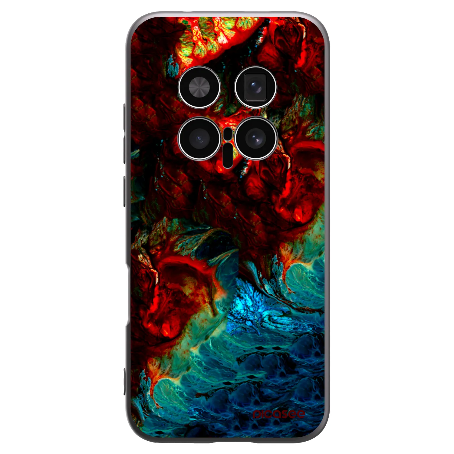 Picasee silikonski črni ovitek za Honor Magic8 Pro 5G - Universe