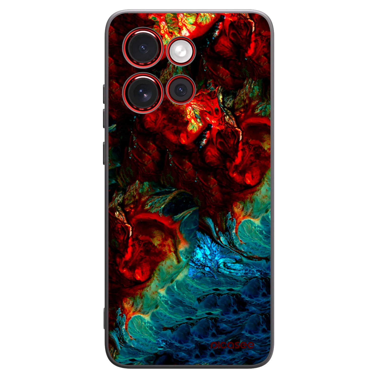 Picasee silikonski črni ovitek za Motorola Edge 60 Neo 5G - Universe