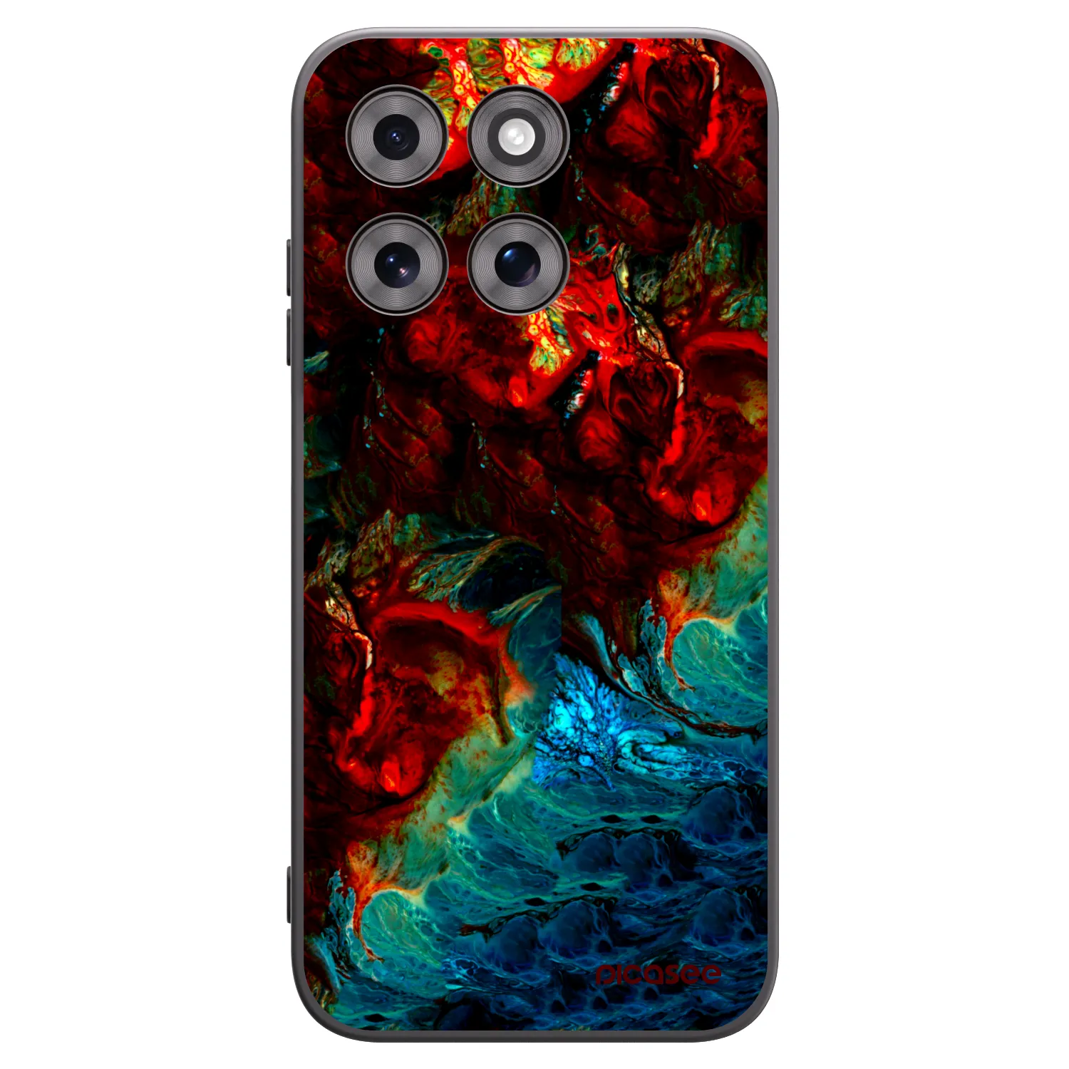 Picasee silikonski črni ovitek za Motorola Moto G77 - Universe