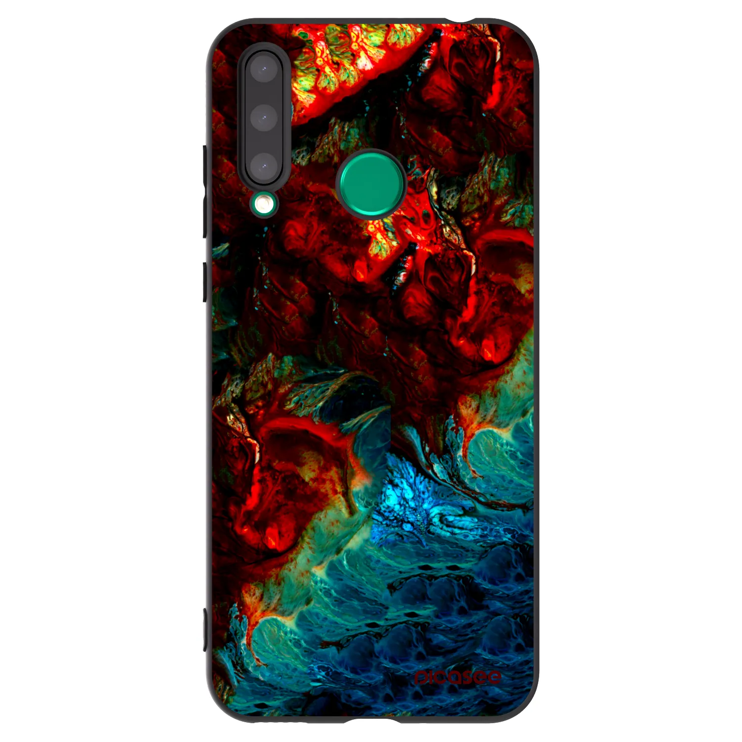 Picasee silikonski črni ovitek za Honor 20 Lite - Universe
