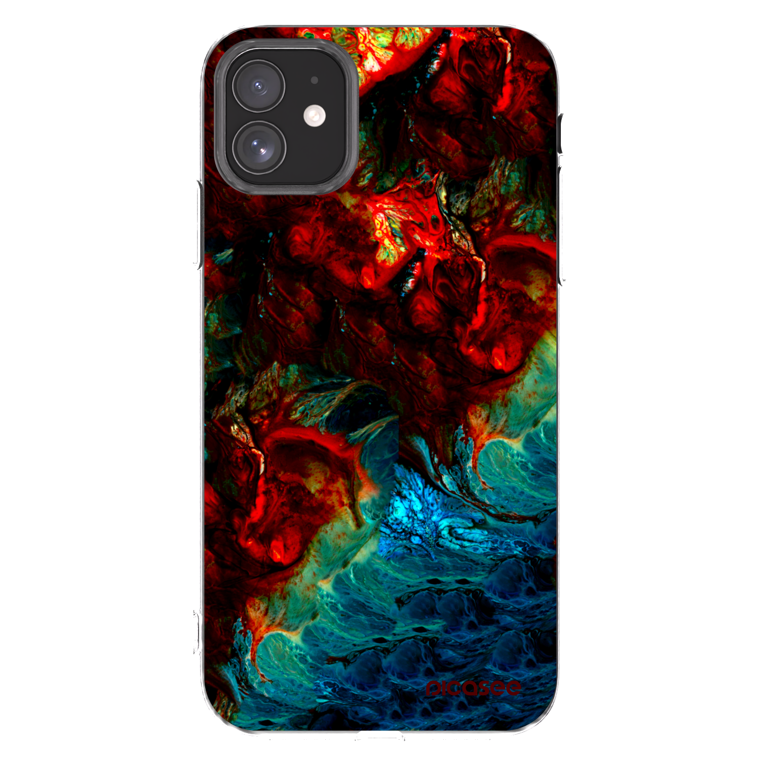 Picasee silikonski prozorni ovitek za Apple iPhone 11 - Universe