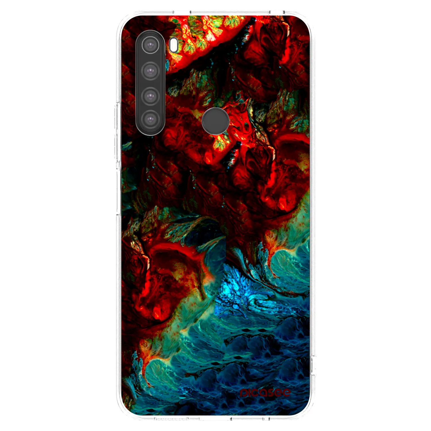 Picasee silikonski prozorni ovitek za Xiaomi Redmi Note 8 - Universe
