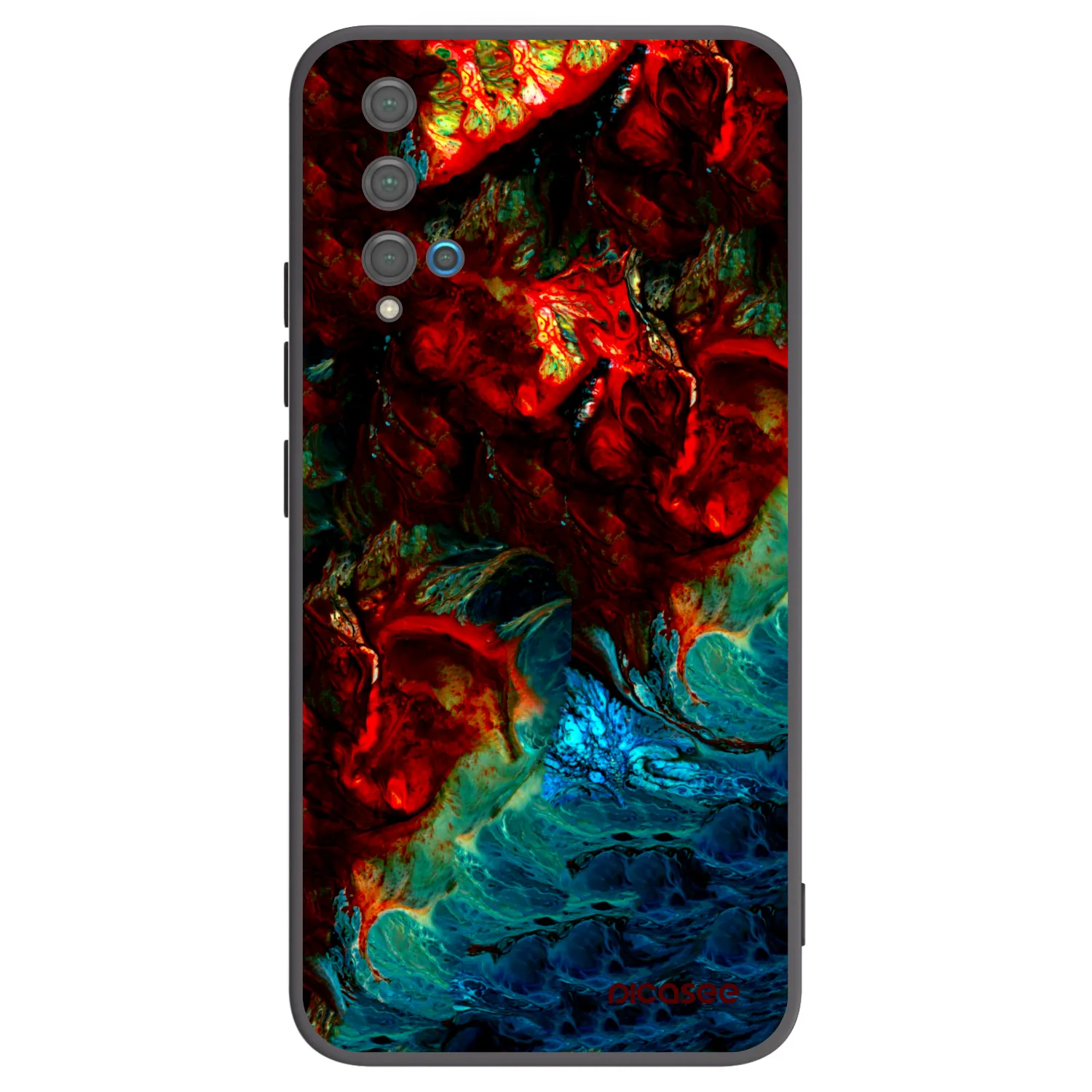 Picasee silikonski črni ovitek za Huawei Nova 5T - Universe