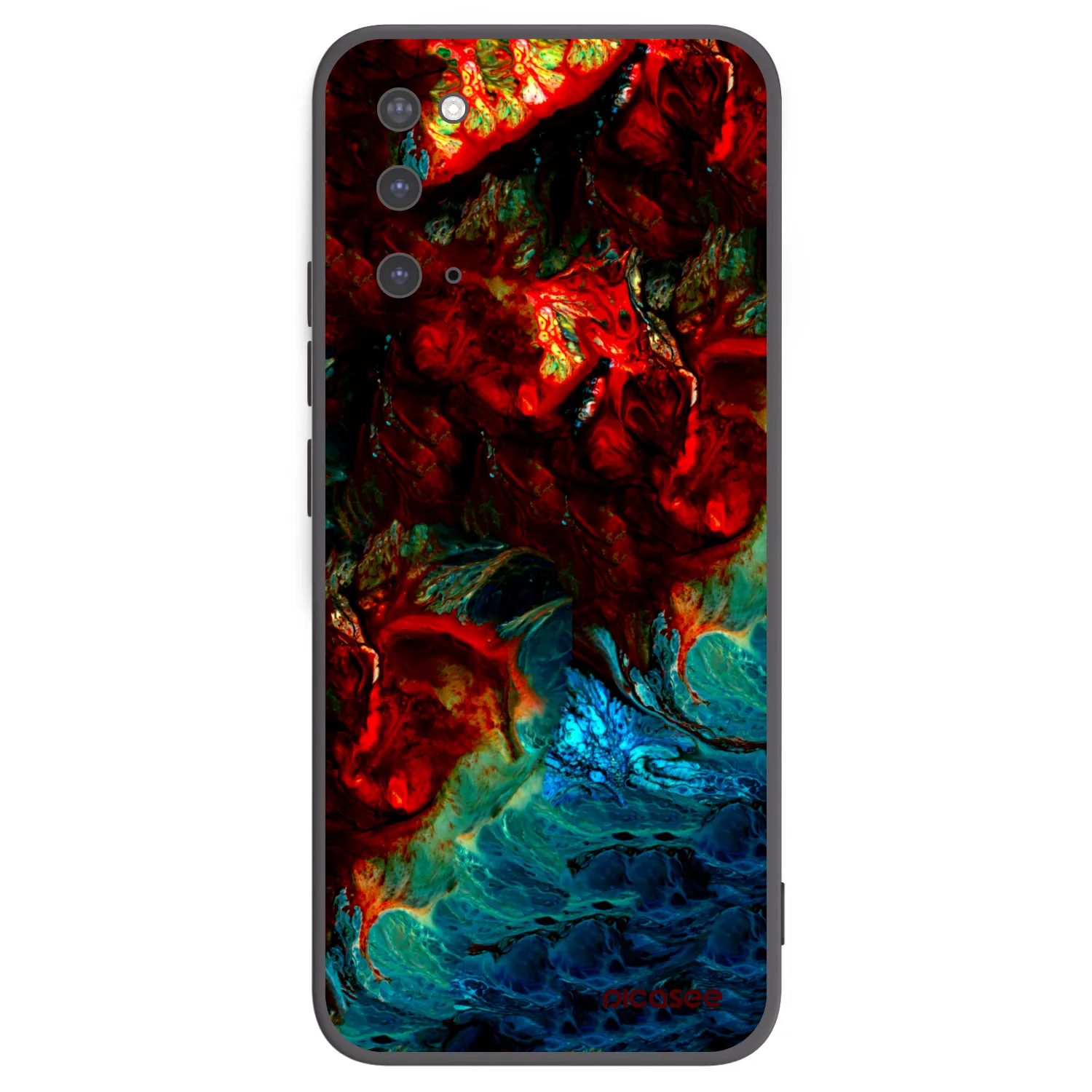 Picasee silikonski črni ovitek za Samsung Galaxy S20 G980F - Universe