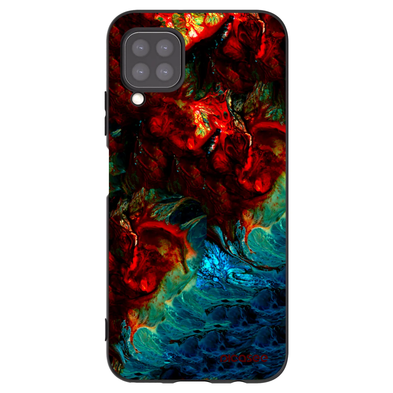Picasee silikonski črni ovitek za Huawei P40 Lite - Universe