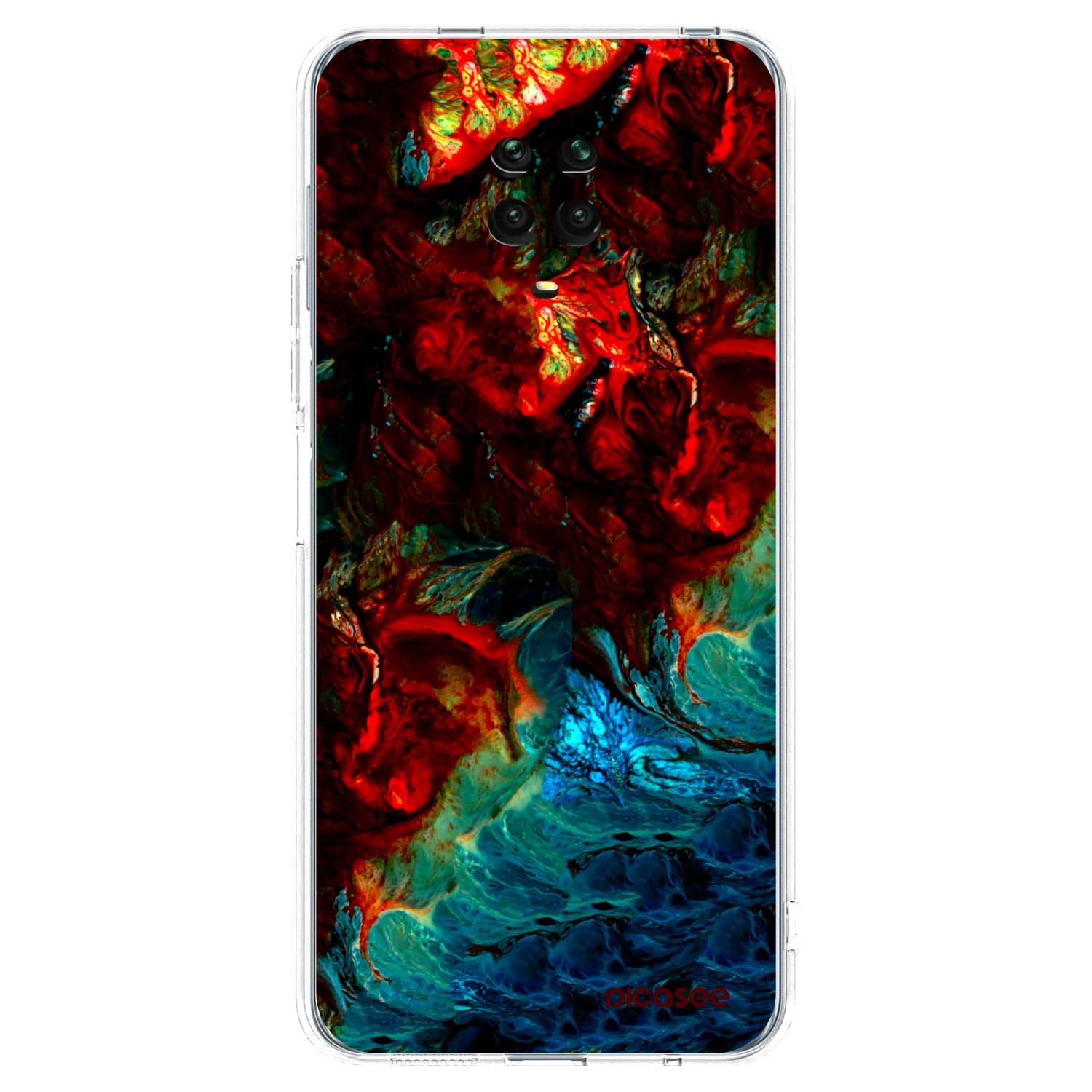 Picasee silikonski prozorni ovitek za Xiaomi Redmi Note 9 Pro - Universe