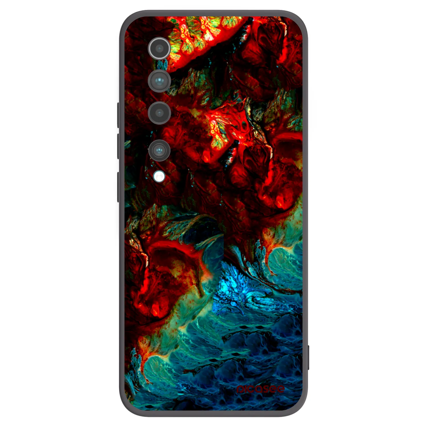 Picasee silikonski črni ovitek za Xiaomi Mi 10 - Universe