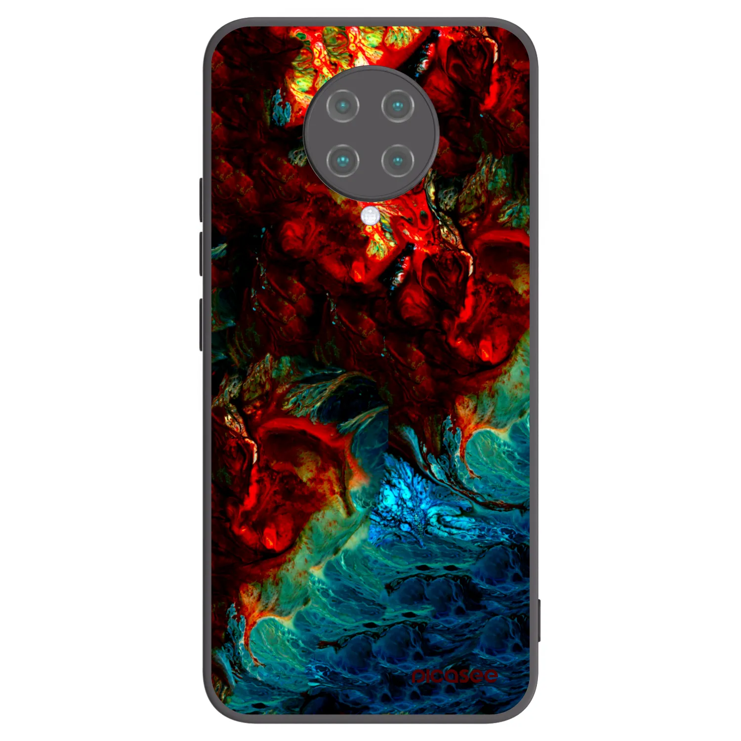 Picasee silikonski črni ovitek za Xiaomi Poco F2 Pro - Universe