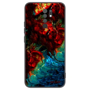 Picasee silikonski črni ovitek za Xiaomi Redmi 9 - Universe