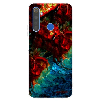 Picasee silikonski prozorni ovitek za Realme 5 - Universe