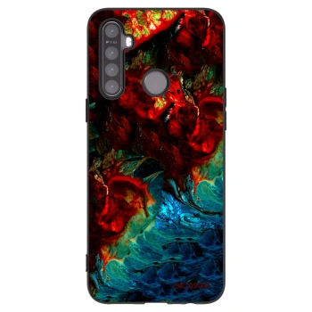 Picasee silikonski črni ovitek za Realme 5 - Universe