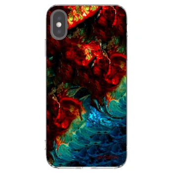 Picasee silikonski prozorni ovitek za Apple iPhone XS Max - Universe