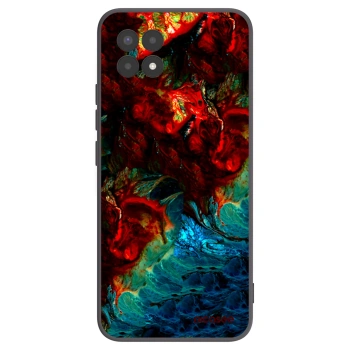 Picasee silikonski črni ovitek za Realme 8i - Universe