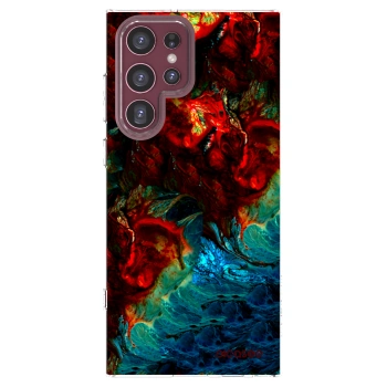 Picasee silikonski prozorni ovitek za Samsung Galaxy S22 Ultra 5G - Universe