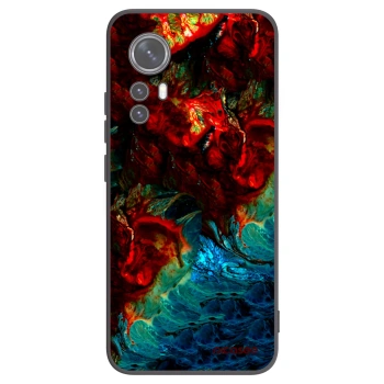 Picasee silikonski črni ovitek za Xiaomi 12 - Universe