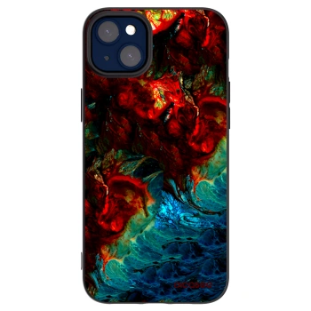 Picasee silikonski črni ovitek za Apple iPhone 14 Plus - Universe