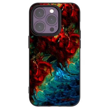 Picasee silikonski črni ovitek za Apple iPhone 14 Pro - Universe