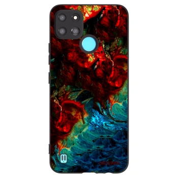 Picasee silikonski črni ovitek za Realme C21Y - Universe