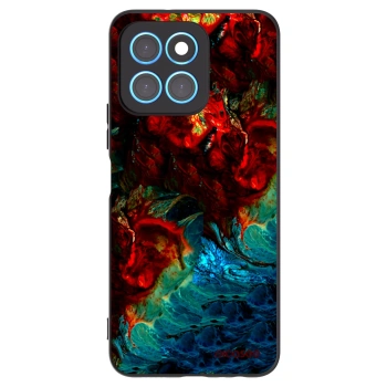 Picasee silikonski črni ovitek za Honor X8 5G - Universe