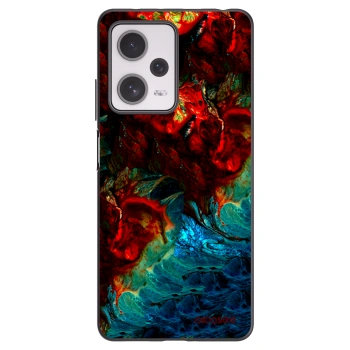 Picasee silikonski črni ovitek za Xiaomi Redmi Note 12 Pro+ 5G - Universe