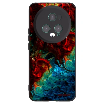 Picasee silikonski črni ovitek za Honor Magic5 Pro - Universe