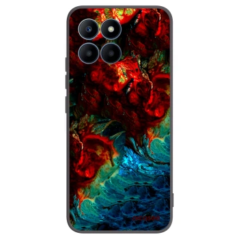 Picasee silikonski črni ovitek za Honor 70 Lite - Universe