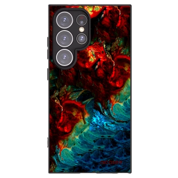 Picasee silikonski črni ovitek za Samsung Galaxy S24 Ultra S928B 5G - Universe