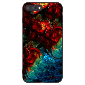 Picasee silikonski črni ovitek za Apple iPhone 7 Plus - Universe