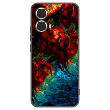 Picasee silikonski črni ovitek za Motorola Moto G85 - Universe