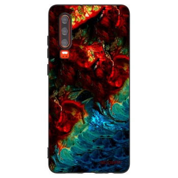Picasee silikonski črni ovitek za Huawei P30 - Universe