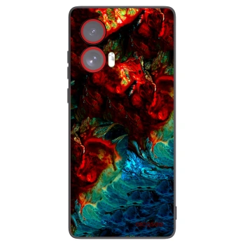 Picasee silikonski črni ovitek za Motorola Edge 50 Fusion - Universe