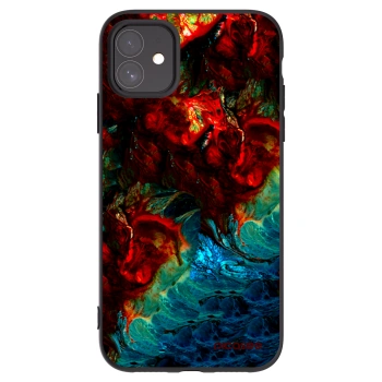 Picasee silikonski črni ovitek za Apple iPhone 11 - Universe