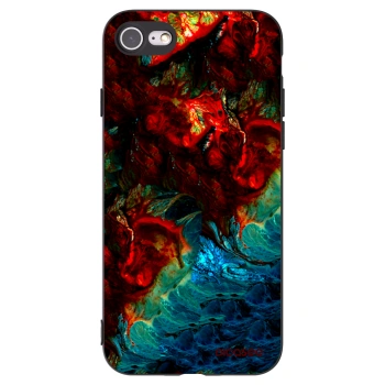 Picasee silikonski črni ovitek za Apple iPhone SE 2020 - Universe