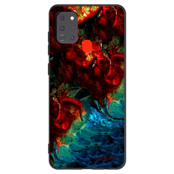 Picasee silikonski črni ovitek za Samsung Galaxy A21s - Universe