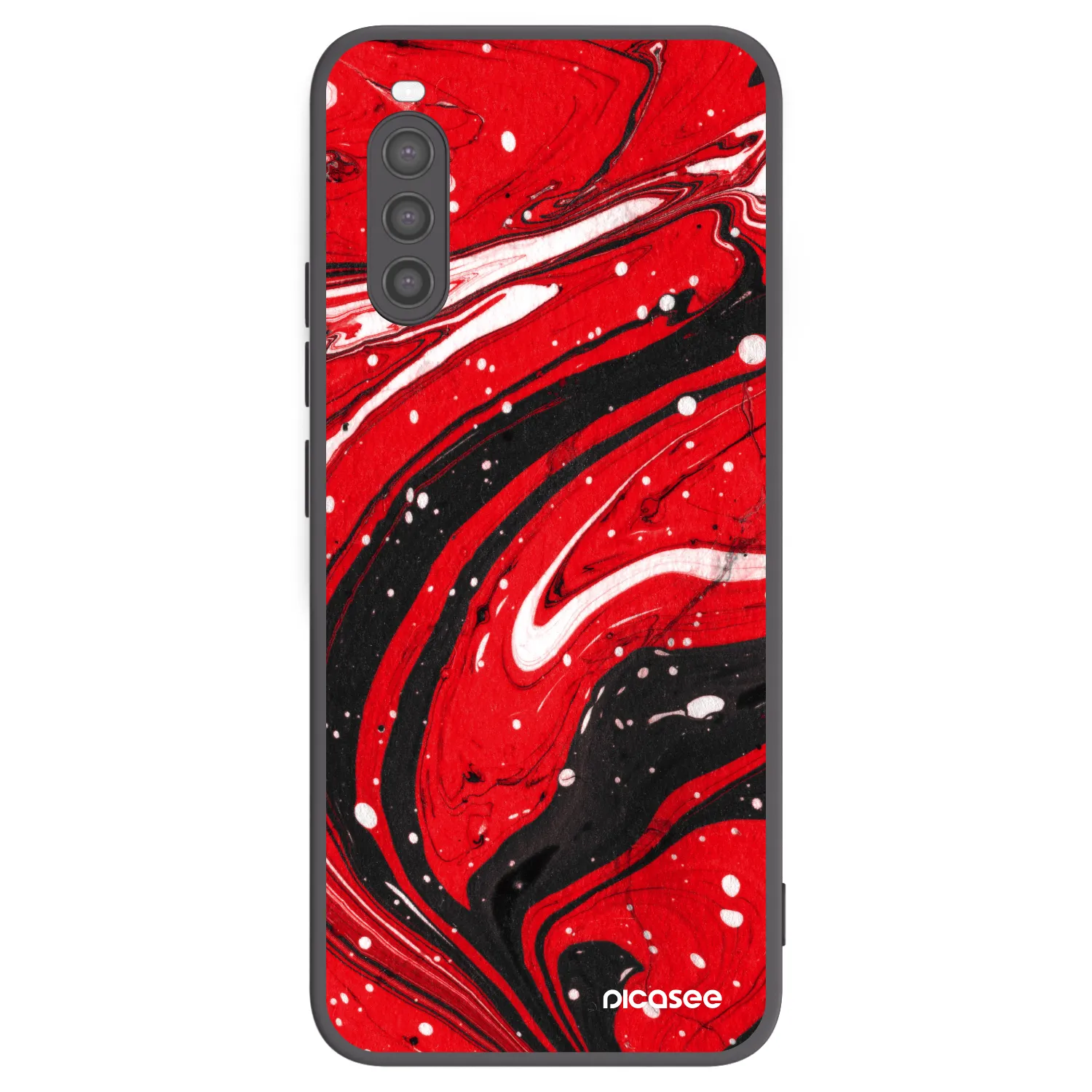 Picasee silikonski črni ovitek za Sony Xperia 10 II - Red black