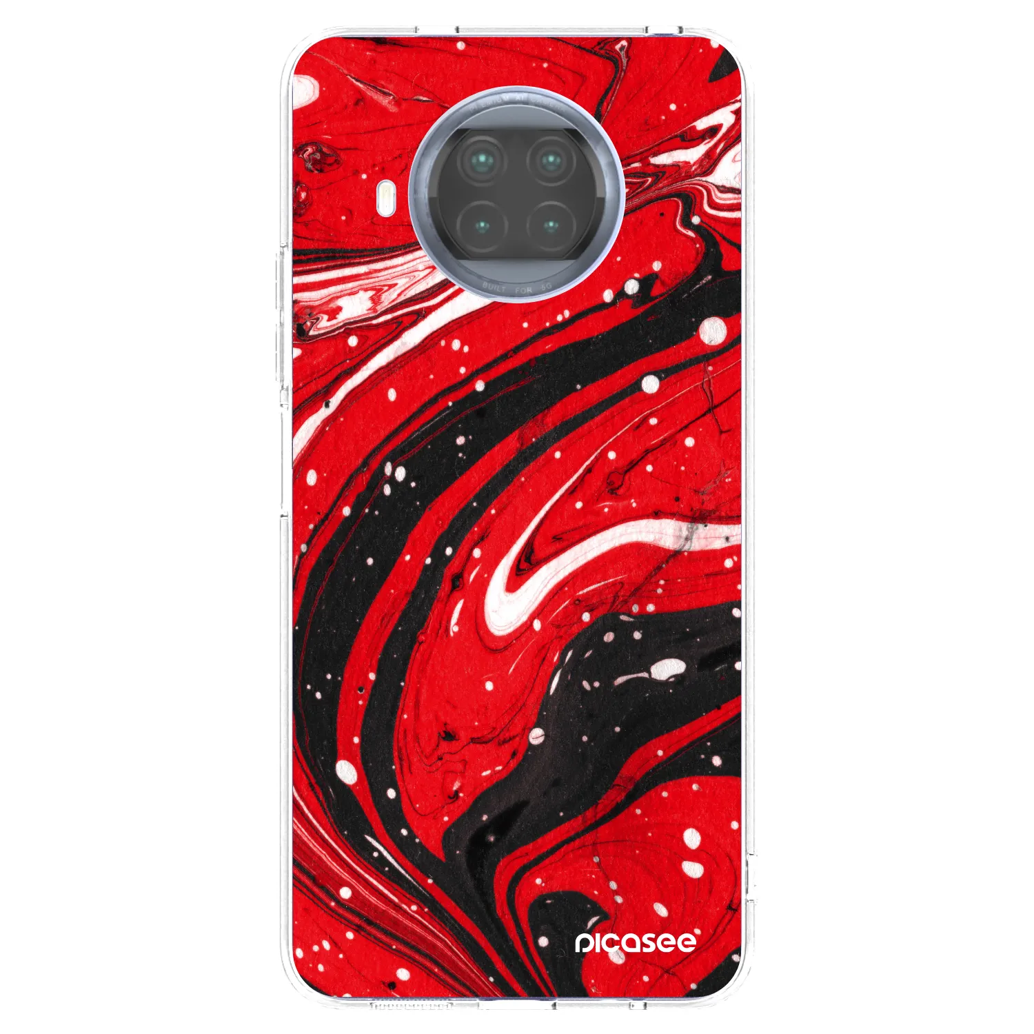 Picasee silikonski prozorni ovitek za Xiaomi Mi 10T Lite - Red black