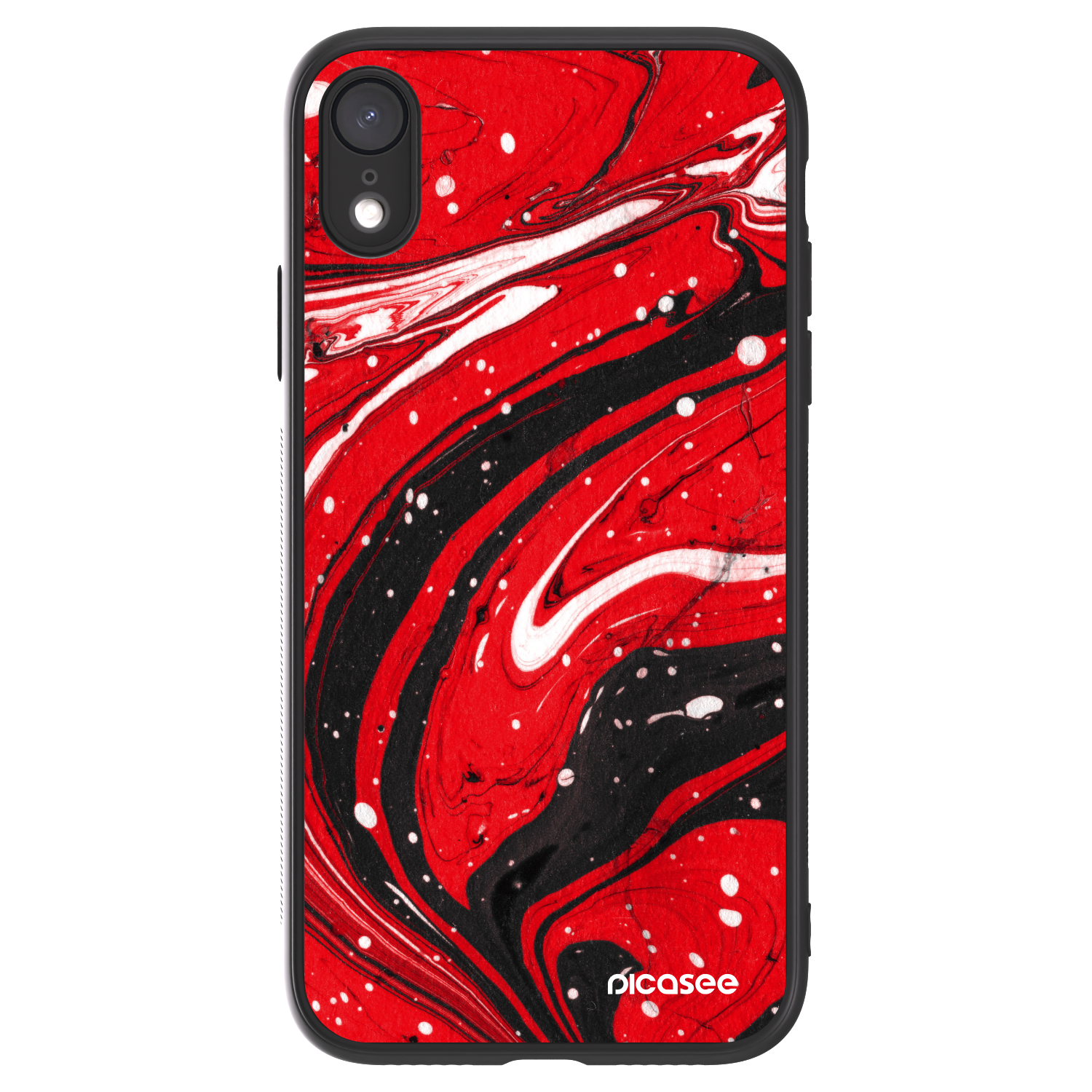 Picasee ULTIMATE CASE za Apple iPhone XR - Red black