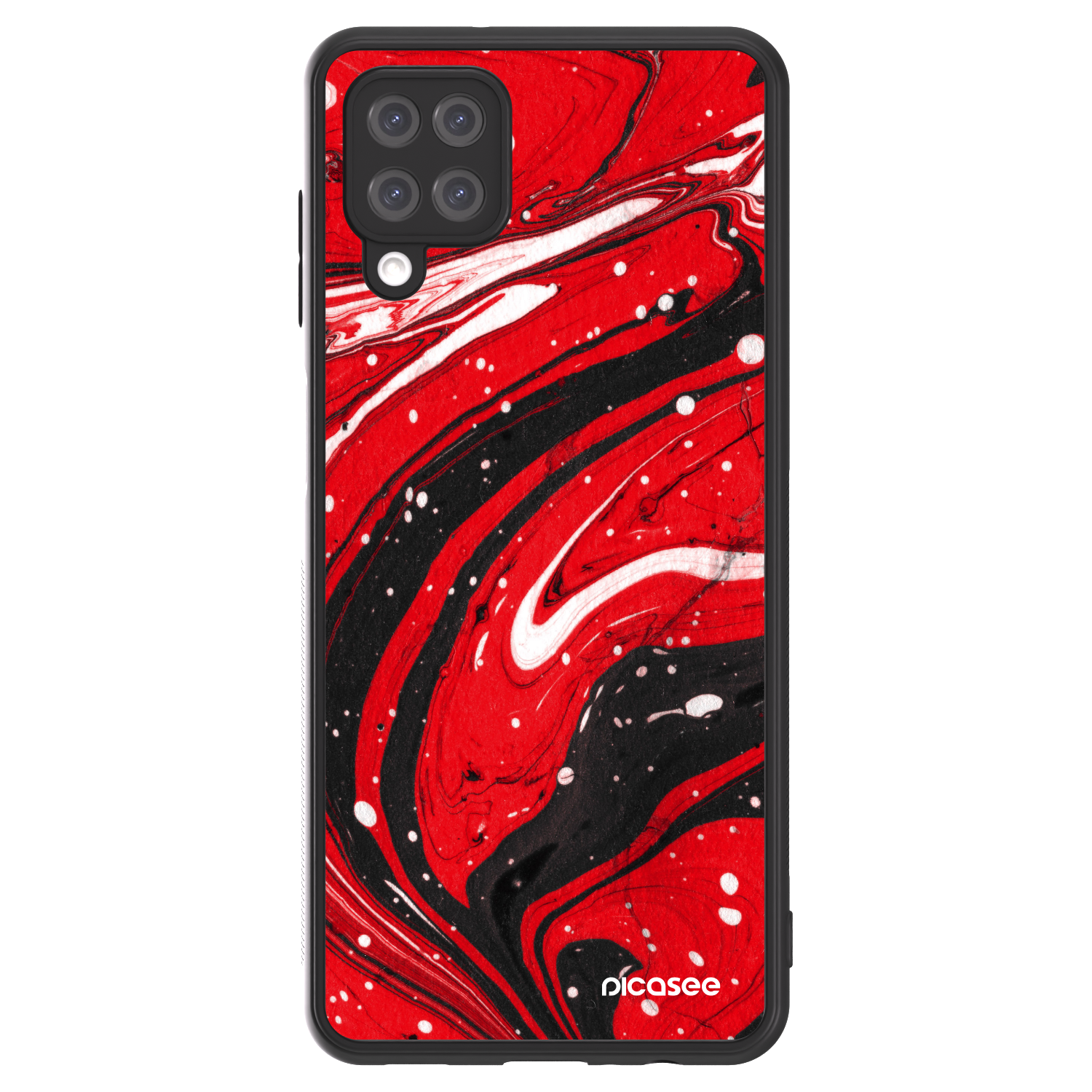 Picasee ULTIMATE CASE za Samsung Galaxy A12 A125F - Red black