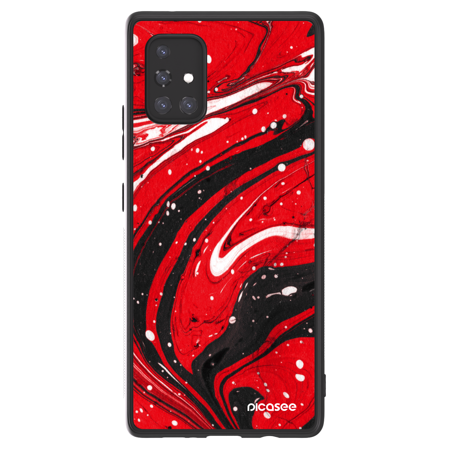 Picasee ULTIMATE CASE za Samsung Galaxy A71 A715F - Red black