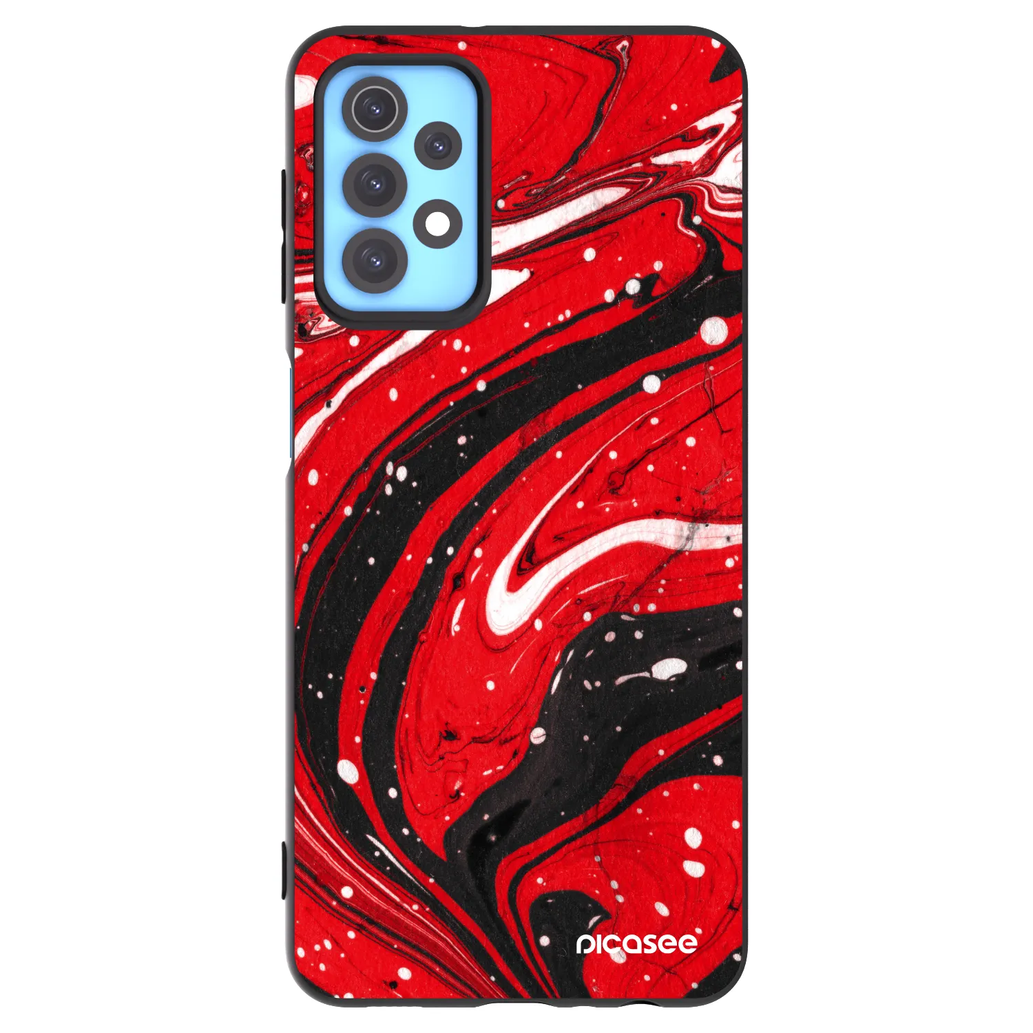 Picasee silikonski črni ovitek za Samsung Galaxy A32 4G SM-A325F - Red black