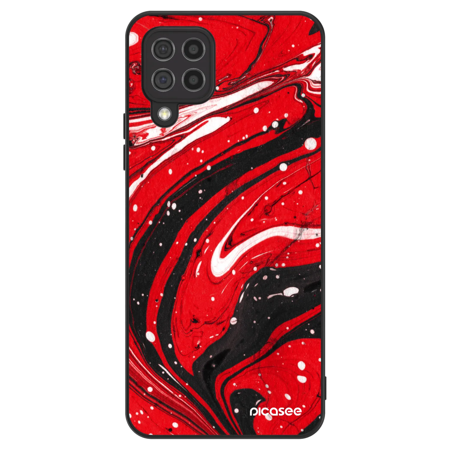 Picasee ULTIMATE CASE za Samsung Galaxy A22 A225F 4G - Red black