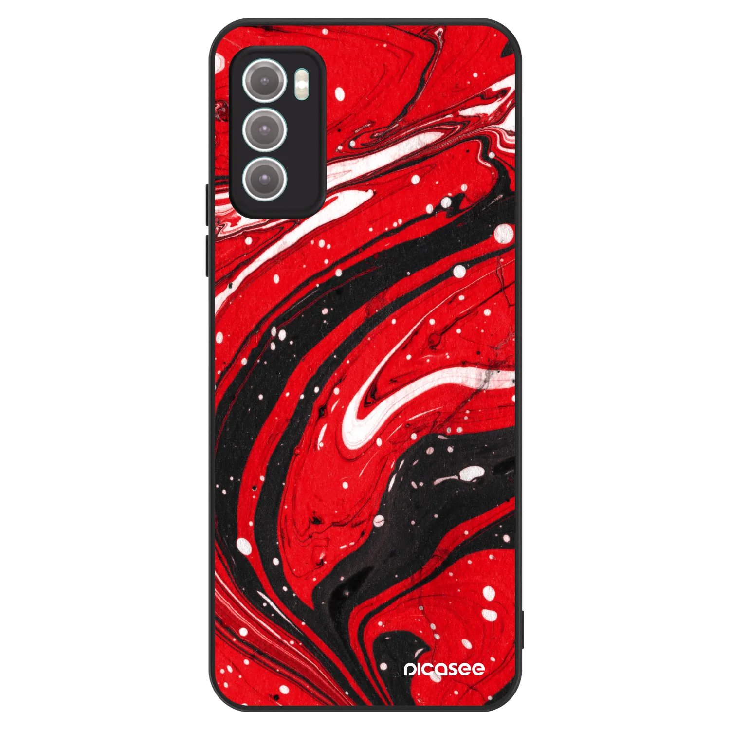 Picasee ULTIMATE CASE za Motorola Moto G60 - Red black